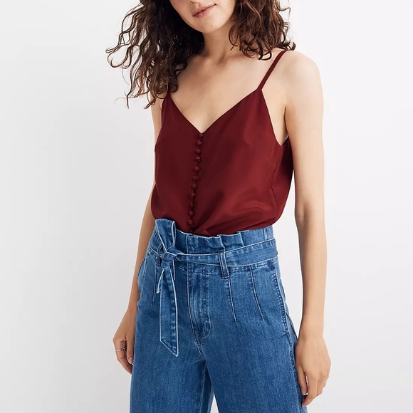Madewell Tops - Madewell | Silk button-down cami